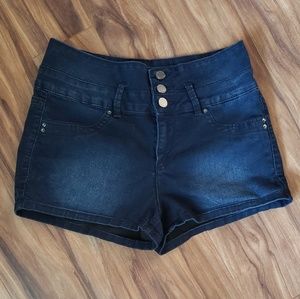 High waist YMI dark wash denim shorts